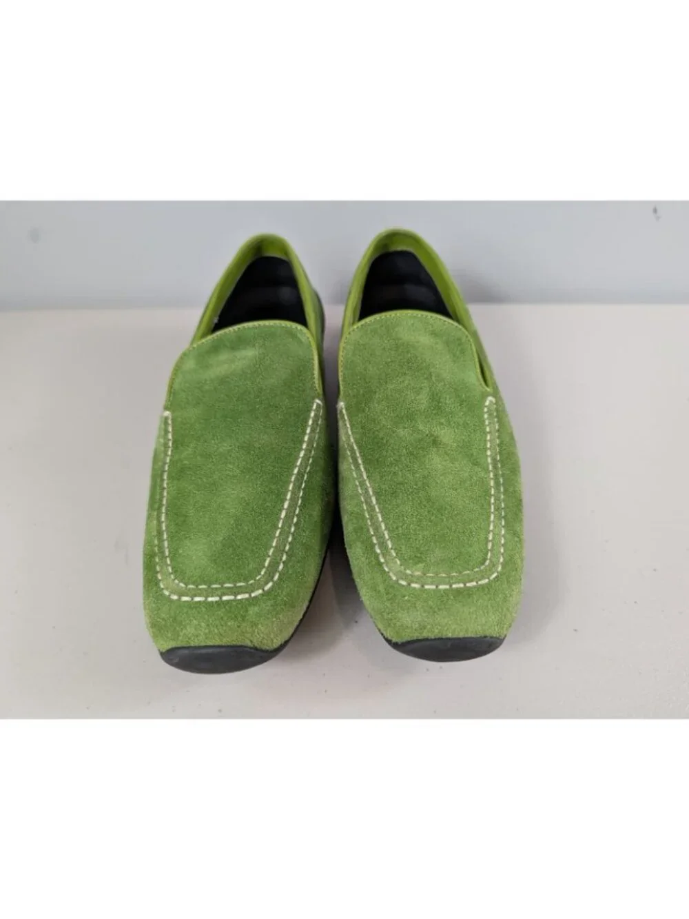 Porsche Design suede green loafer's men's size 7.5